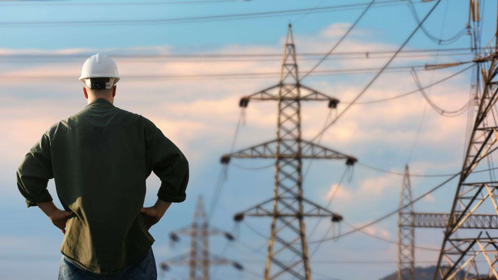 Electric transmission worker