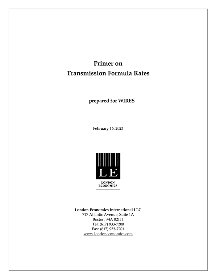 Click to download the LEI Primer on Transmission Formula Rates