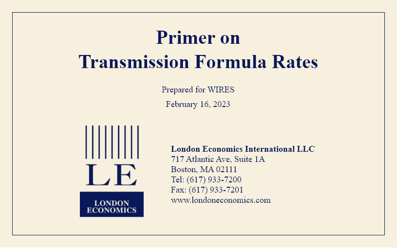 Primer on Transmission Formula Rates