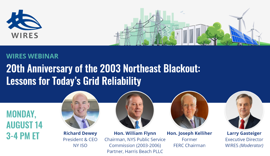 August 2023 Webinar – 20th Anniversary of the Northeast Blackout